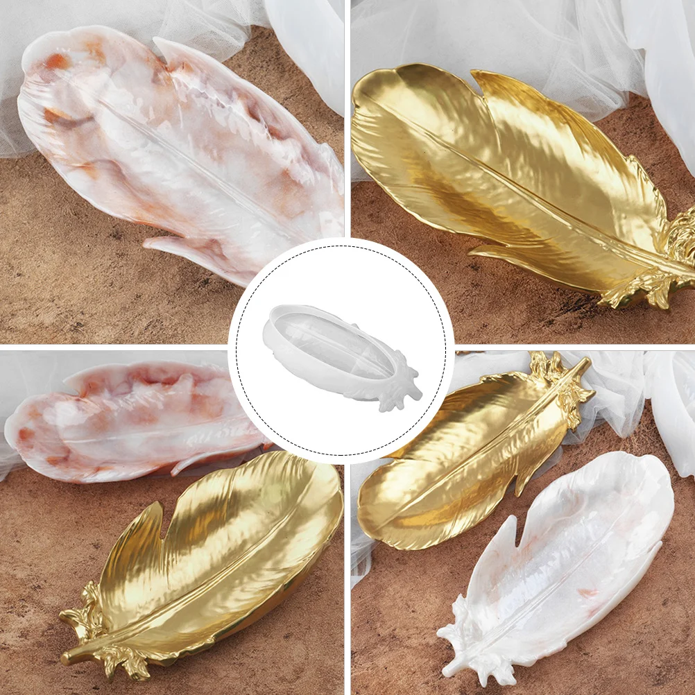 

1Pcs Wing Silicone Mold Premium Material DIY Epoxy Plate Tray Mold Stylish Durable Wear-Resistant Storage Box