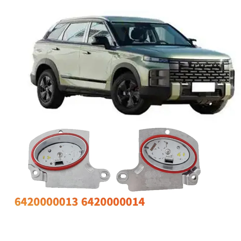 【Ceda de preço! !】6420000013 6420000014 LED Angel Eye Chip Fonte de luz 1 par de módulo de farol dianteiro para Ford Explorer 2022-2024