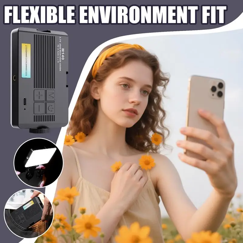 Selfie Light For Phone Rechargeable Phone Camera Light Built-in 96 LEDs Camera Fill Lamp For Laptop Computer Monitor Video