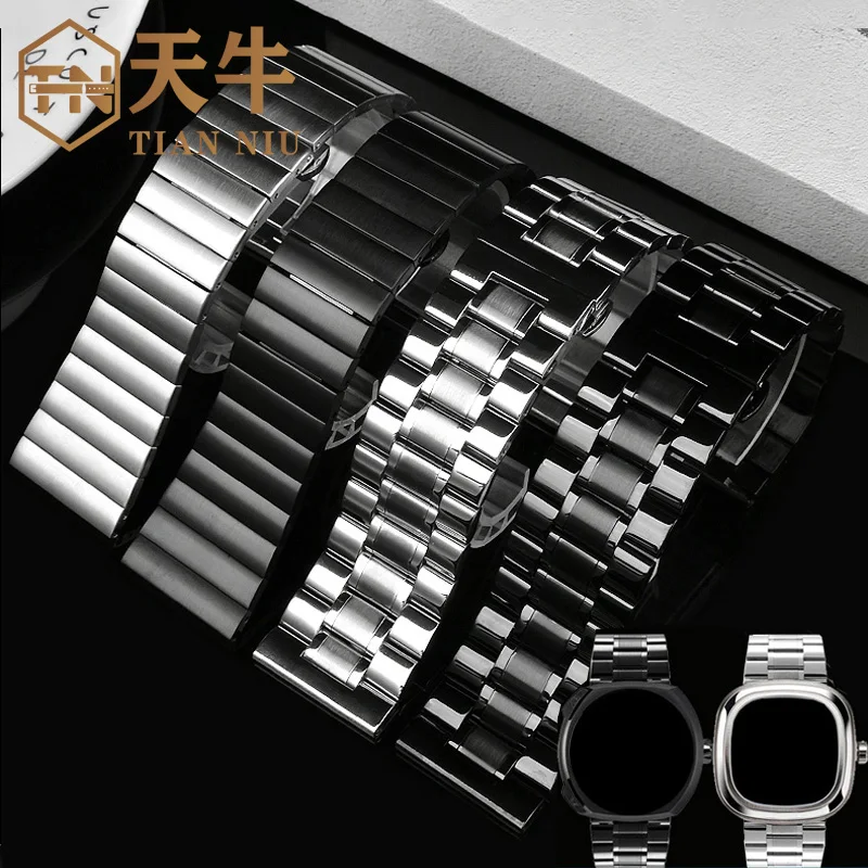 24/26/28MM 32MM Solid Stainless Steel Watch Strap For Diesel Seven Friday Panerai Watchband Large size Steel Belt Men's Bracelet