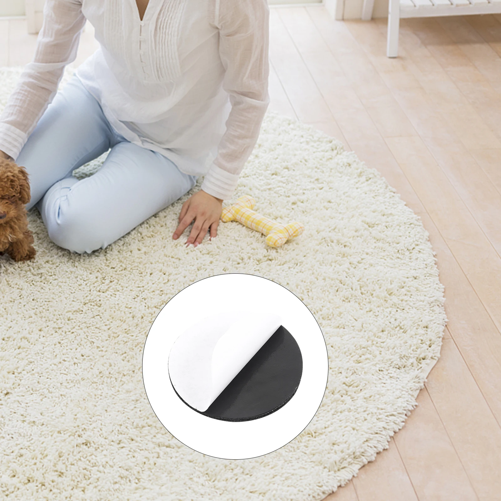 

Anti-Slip Fixing Double-Sided Adhesive Carpet Anchors Pvc Stoppers Reusable Gripping Pads For Home Kitchen