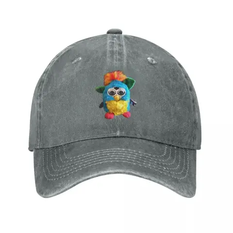 1998 Furby Tiger Electronics Rainbow Fashion Baseball Cap Peaked Cap Herrhatt Damkeps Märkeskeps 8 best sales Furby Original 1999 - №2