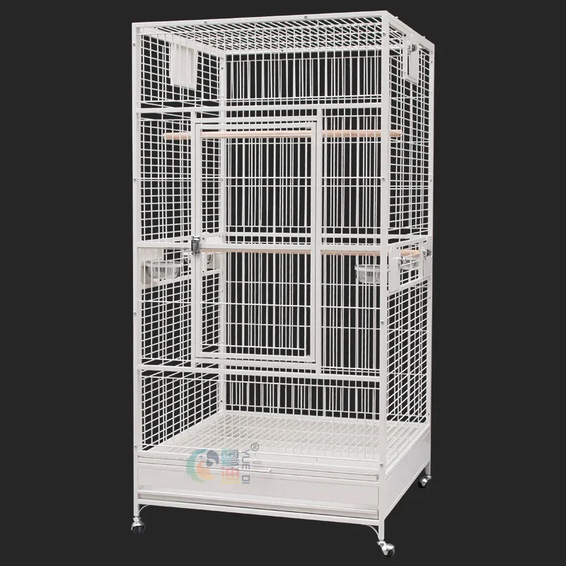 Parrot Bird Cage Extra Large Metal Deluxe Flock Bird Cage Large Floor-to-ceiling Outdoor Iron Bird Cage