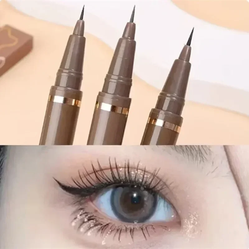 Prezenty świąteczne dla dziewczynek Gładki, bardzo cienki eyeliner Długotrwały, szybkoschnący, wodoodporny eyeliner Odpowiedni dla początkujących