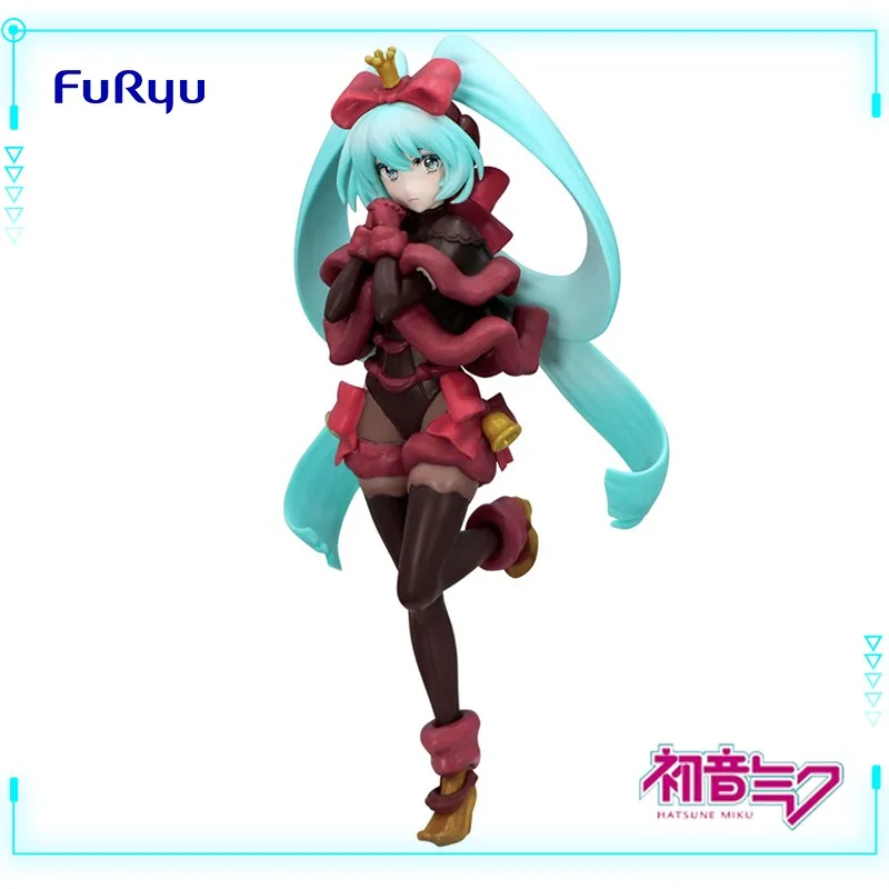 FuRyu Original Genuine Vocaloid Singer Hatsune Miku Exc∞d Creative Figure SweetSweets Noel Raspberry 21cm Model Toy Figures Gift