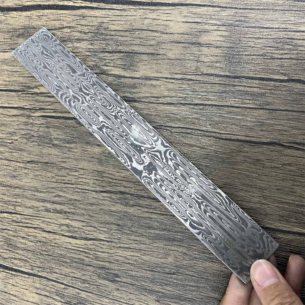 New Damascus Steel DIY Cutter Making Materials Japanese knife Pattern Steel Bar Cutter Blade Blank Has Been Heat Treating