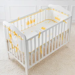 150/300cm traspirante maglia lettino paraurti estate cartone animato neonato culla paraurti decorazione della stanza del bambino accessori per bambini protezione per culla