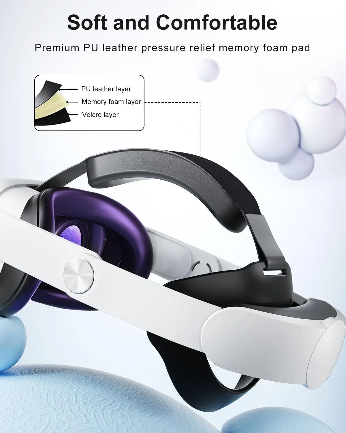 حزام رأس قابل للتعديل لسماعة رأس ميتا كويست 3 ، عقال النخبة ، بديل ، ترقيات ، ملحقات VR