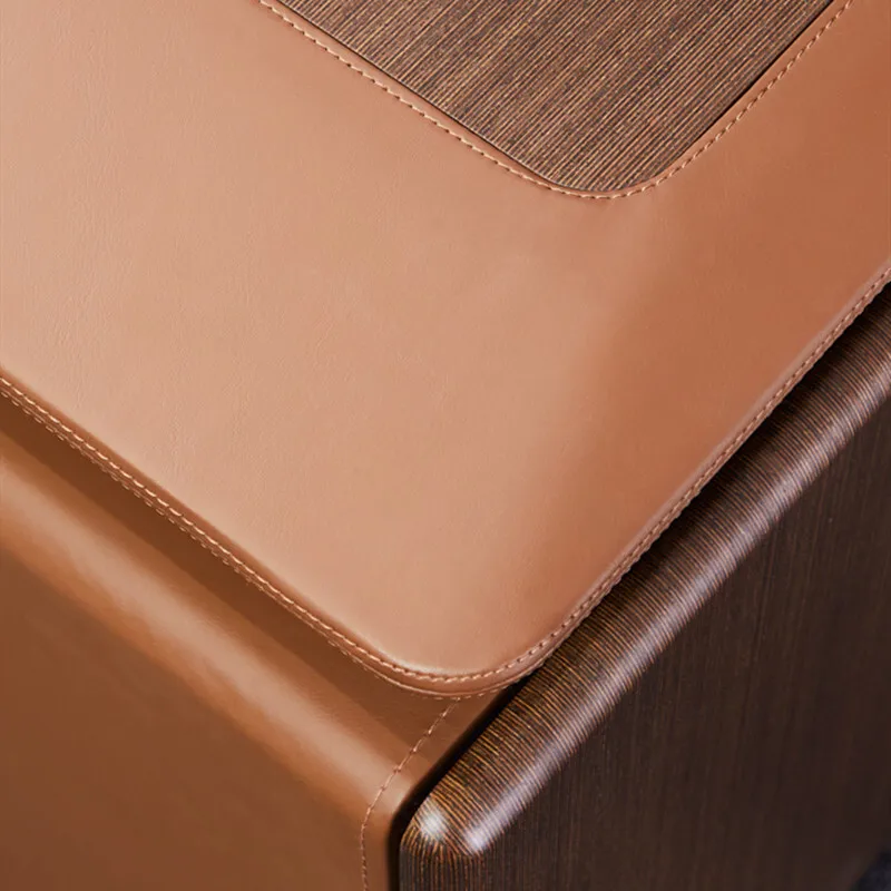 Chairperson Solid Wood Bench Painted Veneer Boss Table Italian Saddle Leather Surface Simple President's Desk