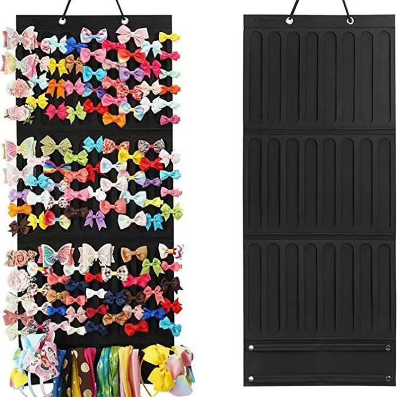 Hair Bows Organizer Wall Hanging Large Capacity Headband Holder Hair Clip Storage Hanger Space Saving Accessory For Girl Room