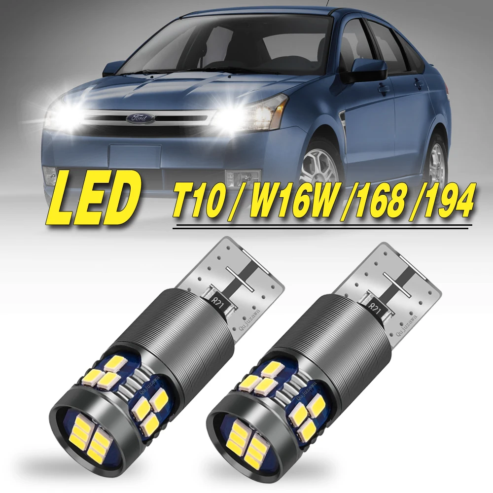 

2X T10 W5W LED Bulbs For BMW Audi Car Parking Position Lights Interior Map Dome Lights Canbus 3020 SMD 12V White Orange Red Pink