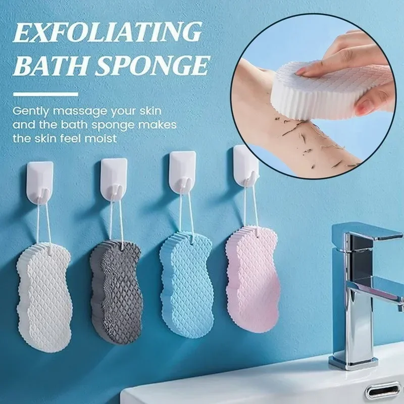 3D Sponge Exfoliating Soft Sponge Body Scrubber Bath Exfoliating Scrub Sponge Shower Brush Body Skin Cleaner Dead Skin Remover