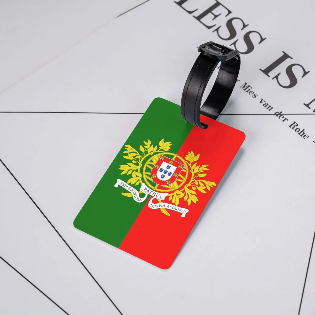 Custom Coat Of Arms Of Portugal Flag กระเป๋าเดินทางกระเป๋าเดินทางกระเป๋าเดินทางความเป็นส่วนตัว Cover ID Label