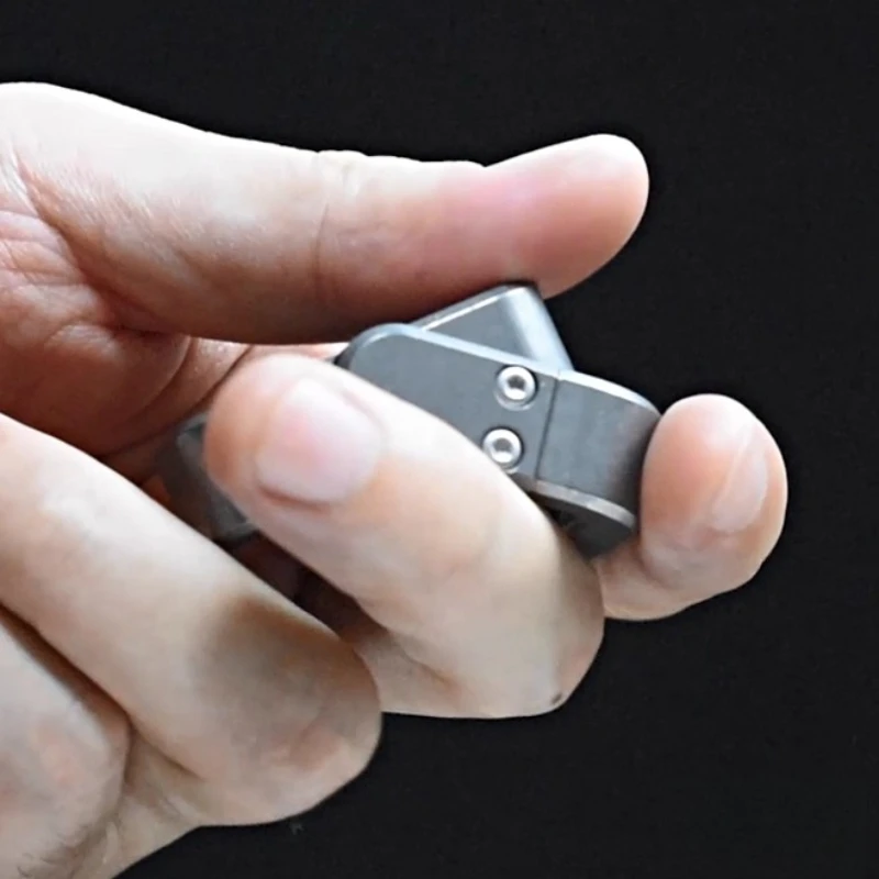 チタン合金製メカニカルパラグラフスライダーシェイクマグネットプッシュカードフィジェットローラーEDCストレス解消オフィスデスクトイ