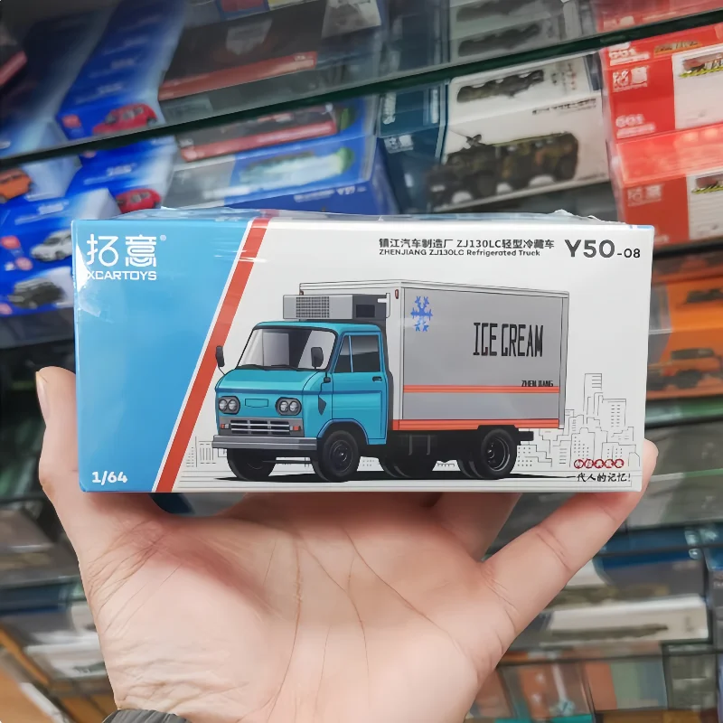 

Xcartoys масштаб 1/64 Zj130 легкий холодильный грузовик мороженое фургон из сплава литая под давлением модель автомобиля миниатюрная игрушка для коллекционеров