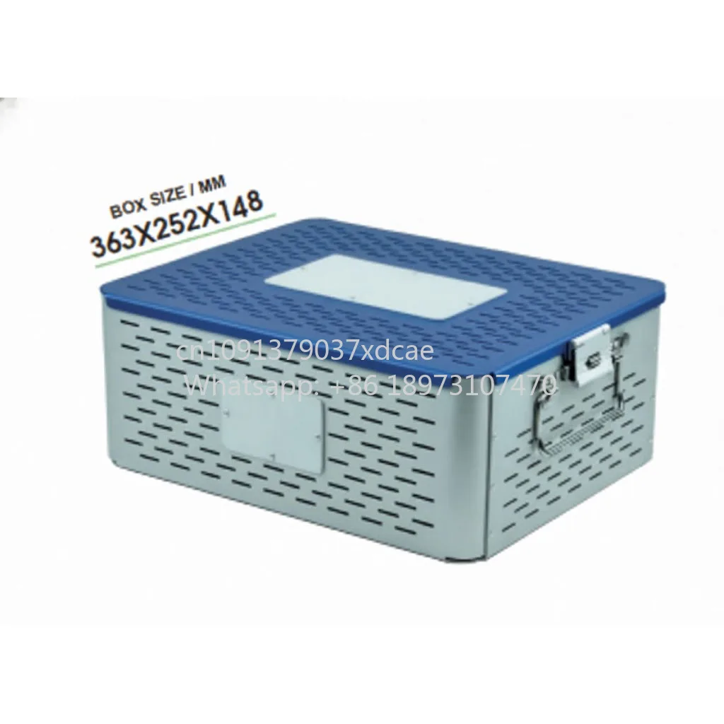 2026 NEW Azicon's Custom Aluminum Perforated Sterilization Container. Autoclave Cassette Box Surgical Instrument Tray