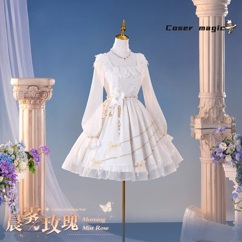 

Love And Deepspace Heroines Cosplay Costume Morning Mist Rose Uniform Halloween Carnival Party Christmas Play Role Clothing