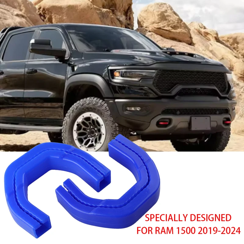2 uds cubiertas de ganchos de remolque delantero de coche cubierta de enganche para Dodge RAM 1500 2019-2024 cubiertas de ganchos de remolque de coche