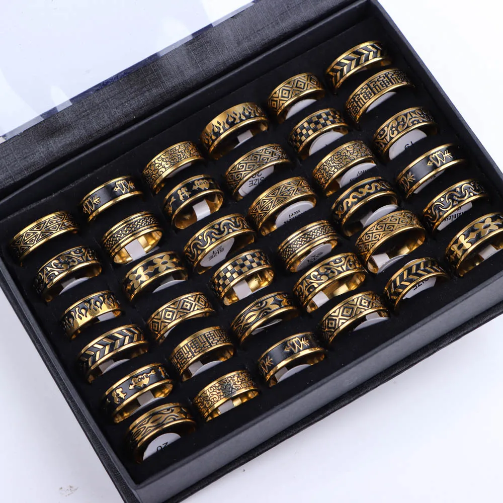 10 teile/los Großhandel Mode Einfache Edelstahl Ring Für Männer Frauen Schöne Trendy Punk Schmuck Vintage Geburtstag Party Geschenke
