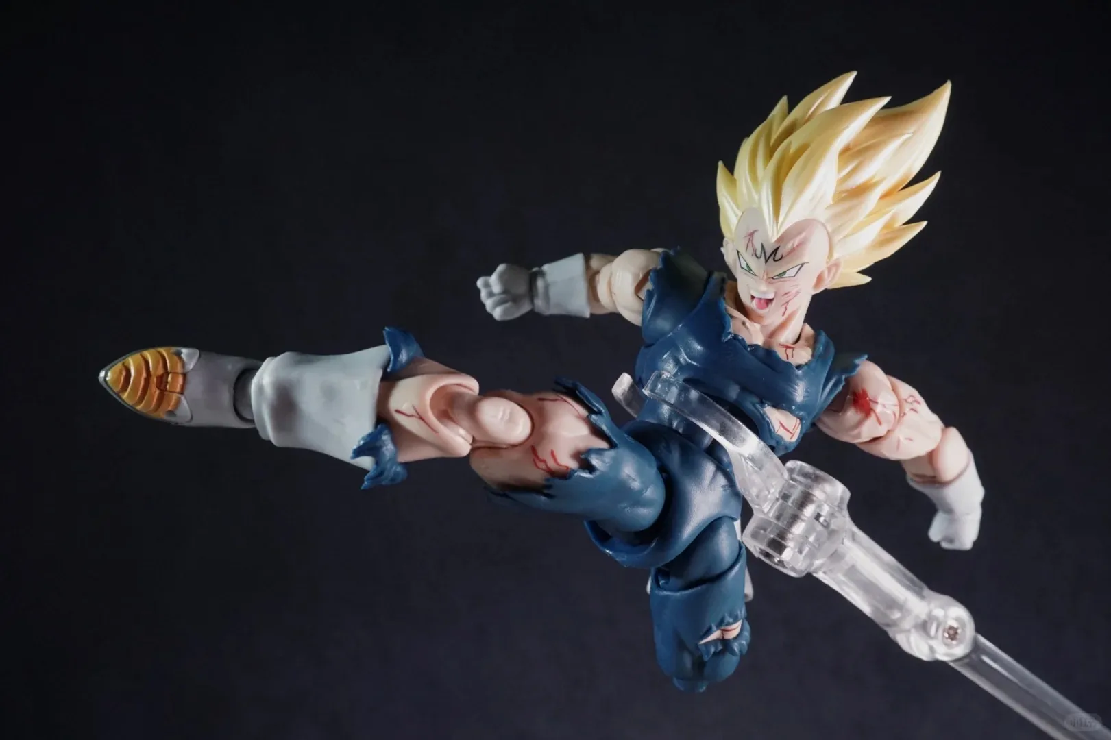 In Stock BlackHole&TK Damaged Vegeta Dragon Ball Action Figure Vegeta Figure SHF KO Figure Cool Vegeta Figure For Fans view 5