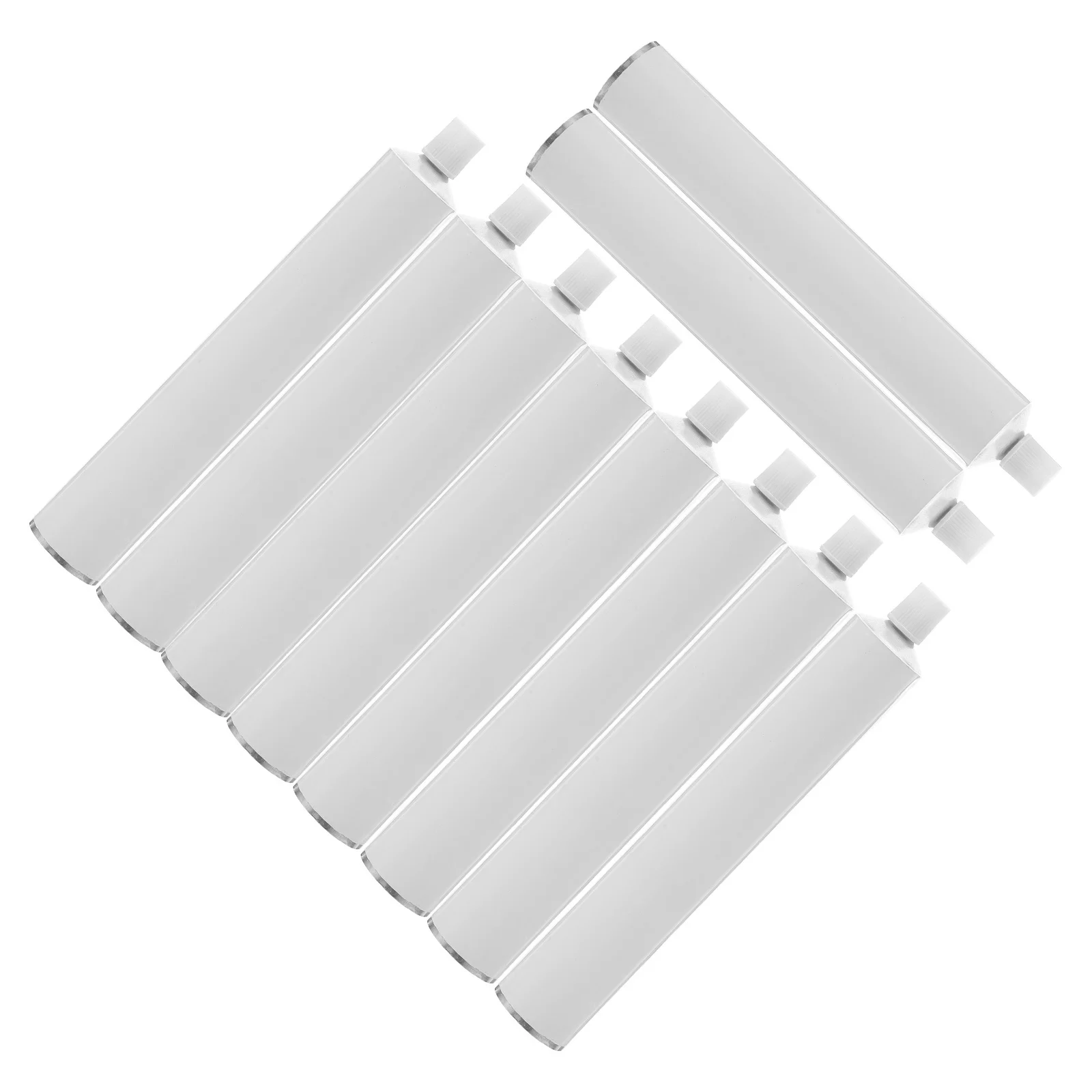 

10Pcs Empty Aluminum Paint Tubes 60Ml White Refillable Art Containers for Acrylic Oil Watercolor Gouache Wide Opening Screw Cap