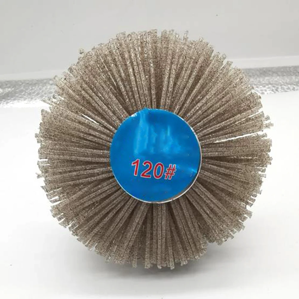 Polishing Nylon grinding wheel brush Woodworking With handle 6 mm shaft 80-600 grit Abrasive Nylon wheel brush