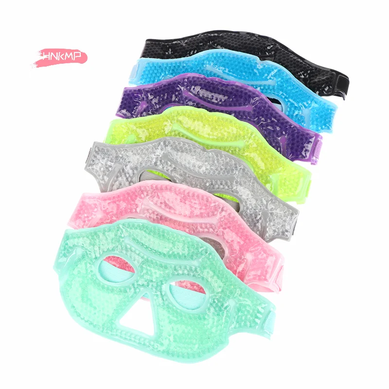 قناع عين تبريد قابل لإعادة الاستخدام مع خرز جل - ضغط عين بارد للعيون المنتفخة وتخفيف التوتر وتخفيف العين الجافة وأداة العناية بالبشرة في المنتجعات الصحية #2