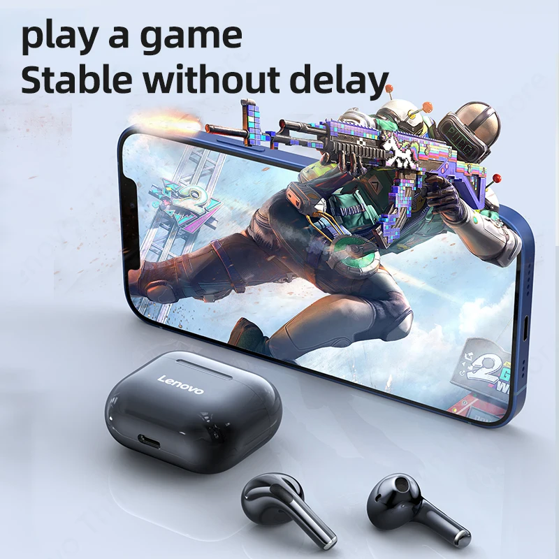 Lenovo LP40 Wireless Bluetooth Earphones TWS Touch Control Headset Gaming Headphones HD Call with Mic Earbuds 2025 New Choice