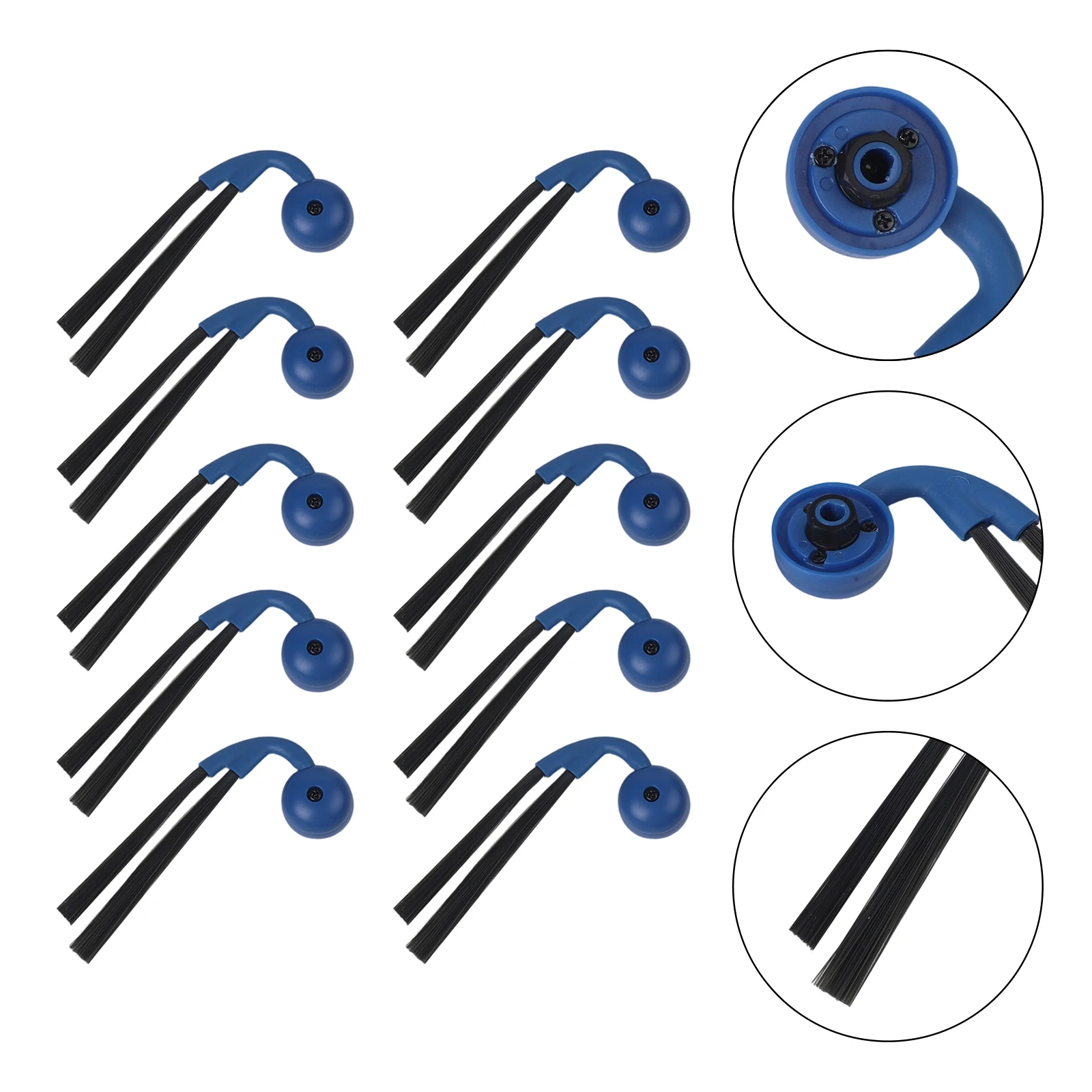 Kit d'outils de nettoyage ménager, brosses latérales de remplacement pour Ecovacs pour Deebot X9 Pro pour Omni/X9 Pro, 10 pièces