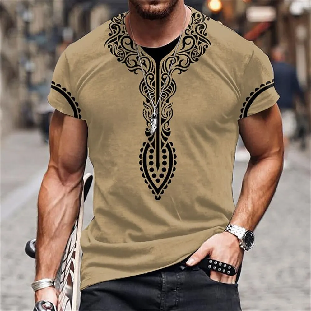 Africa Ethnic T-Shirts African Dashiki 3D Printed Men Women Fashion Streetwear Oversized Short Sleeve T Shirt Tees Tops Clothing