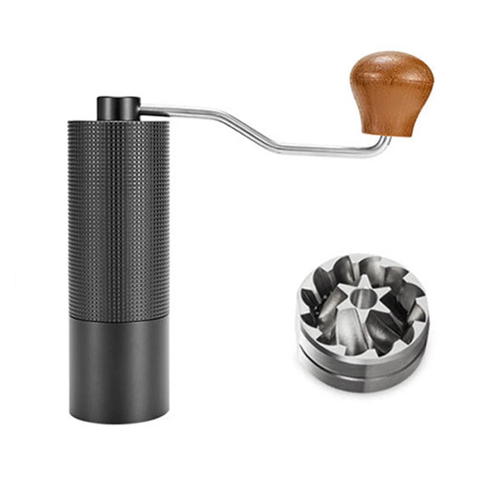 Manual K6 K7 Grinder Coffee Grinder 커피 그라인더 Stainless Steel Titanium Plating Burr Portable Outdoor Professional Coffee Maker