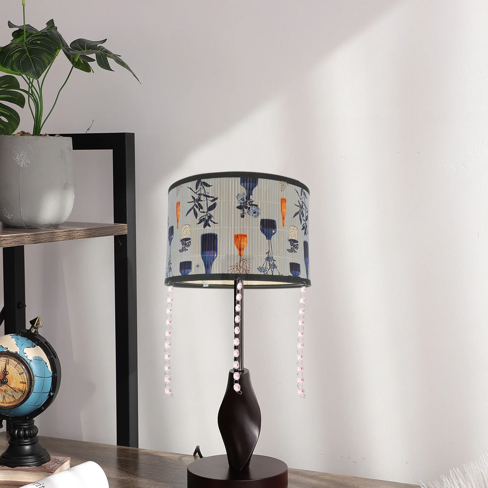 

Octagon Bead Strand Curtain Crystal Glass Beaded Divider Decorative Hanging Chain For Door Window Room Divider Soft Pink