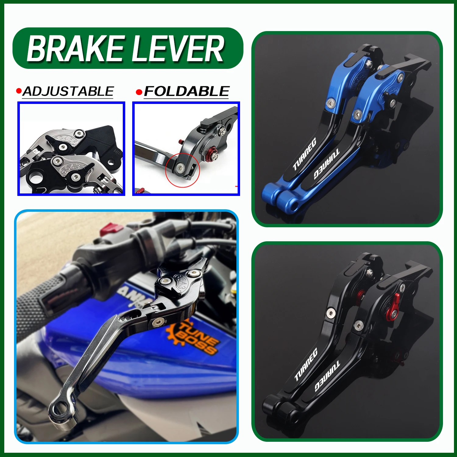 For Aprilia Tuareg 660 2021-2025 Motorcycle CNC Brake Lever Clutch Lever Set Adjustable Folding Handle Guard Levers Tuareg660
