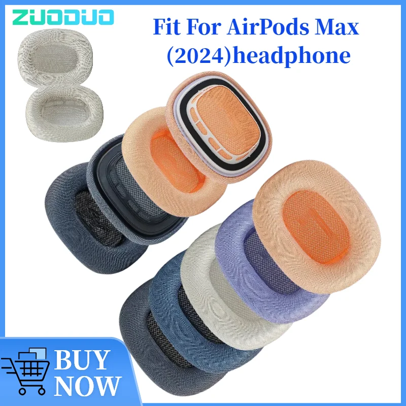 

ZUODUO For AirPods Max (2024) Sponge Cover Breathable Leather Mesh Ear Cover Protective Cover Headset Replacement