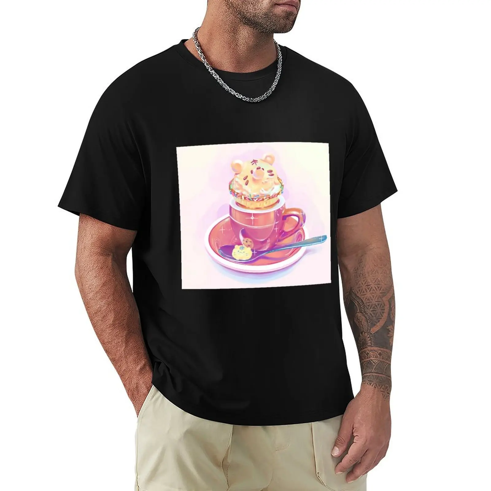 Cute tiger ice cream T-Shirt Abstract Pattern Print Top