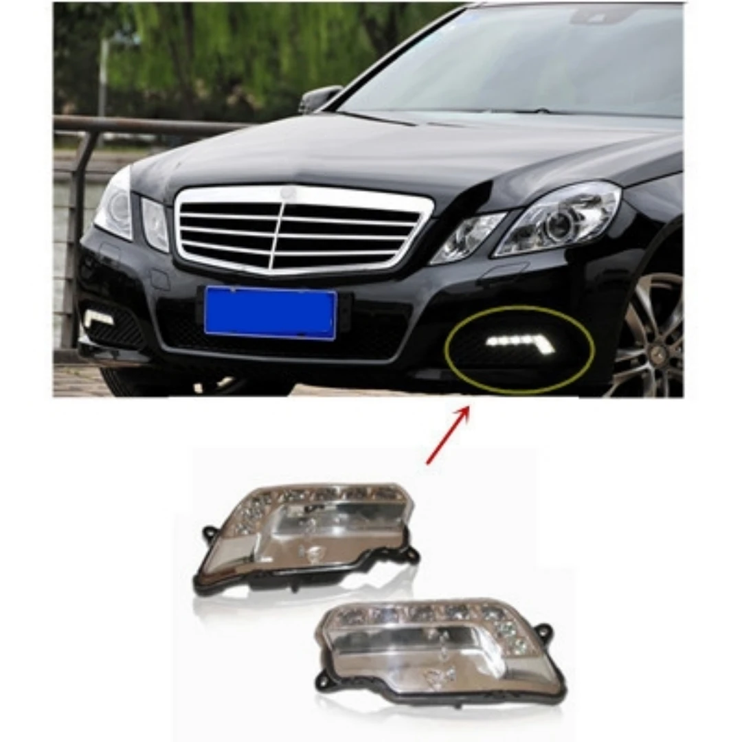 

LED Fog lamp assembly for Mercedes-Benz E-class E200L E300L E350L E63 convert Daytime Running Light Turn signal Auto Accessories