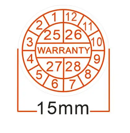 Universal Round 5/10/15mm Rectangle 20*10mm 100pcs Laptop/Ipad Warranty Sticker Destructive Fraigle Seal Label Date void sticker