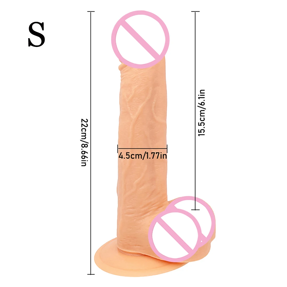 Oversized Realistic Dildos with Suction Cup Soft Skin Feeling Huge Penis Thick Phallus Anal Plug Big Dick Sex Toys for Women