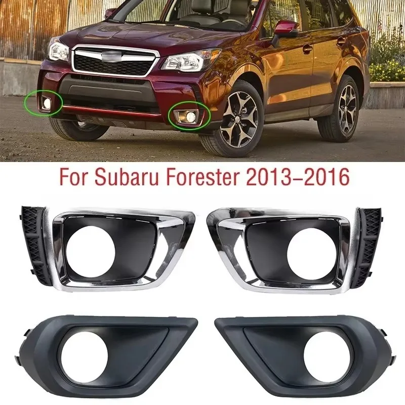 

Glb For 2013 2014 2015 2016 Subaru ester Car Front Bumper Fog Light Lamp Frame Cover Trim Foglights Foglamp Cap Hood