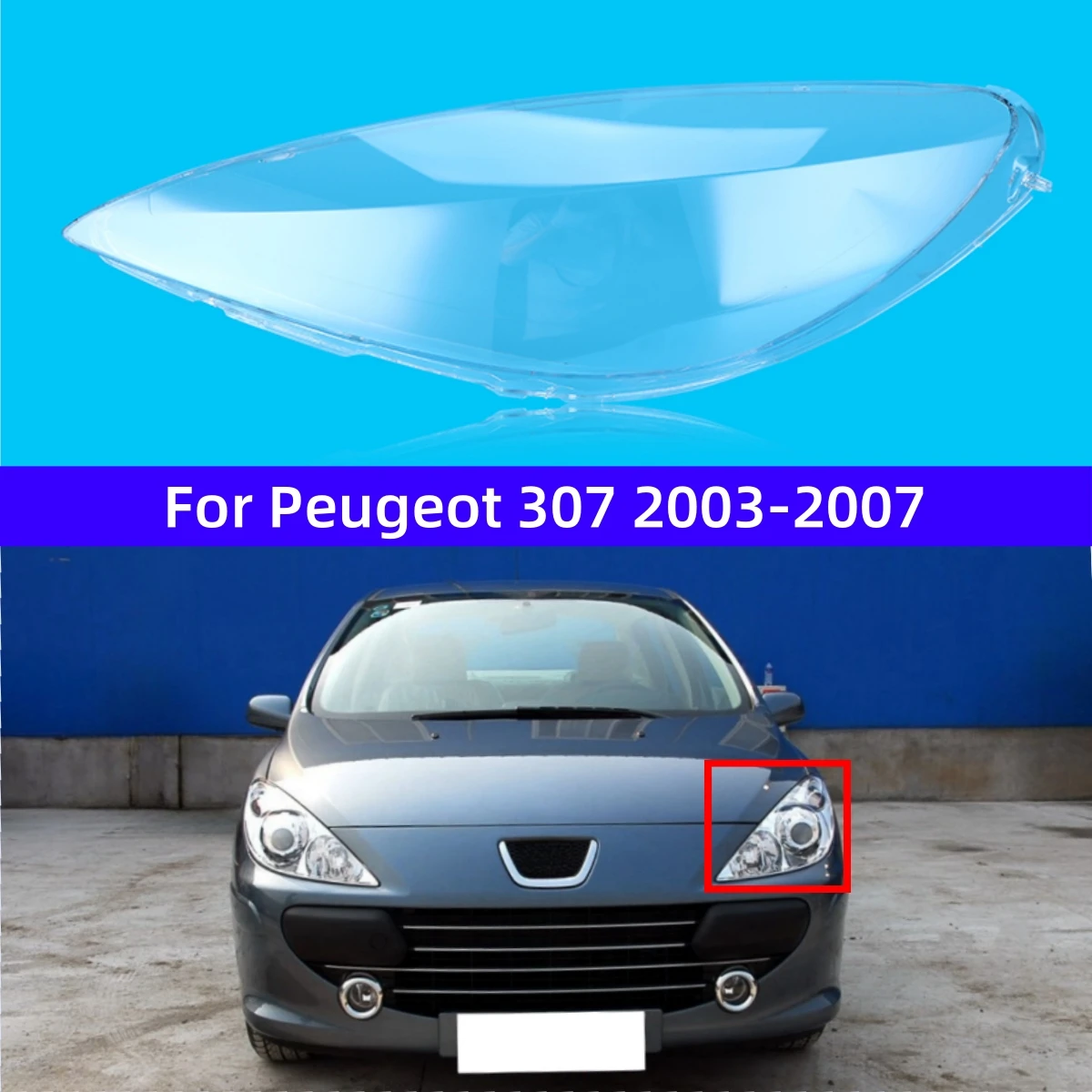 

For Peugeot 307 2003 2004 2005 2006 2007 Accessories Cars Headlight Rubber Cover Replace The Original Lampshade