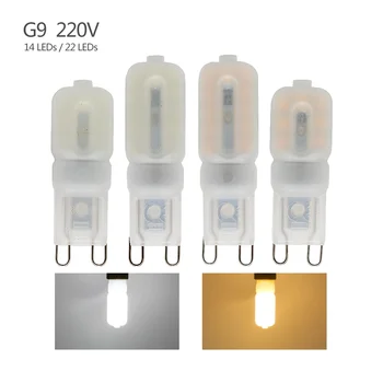 5 uds G9 LED 2W 3W bombilla AC 220V lámpara SMD2835 para foco iluminación de araña reemplazar 20w 30w lámpara halógena blanco cálido/frío