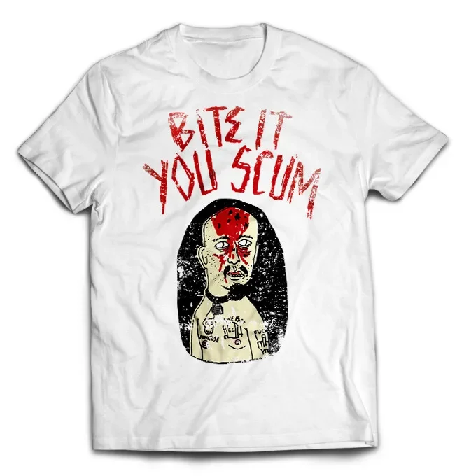 GG Allin Bite It You Shirt Caricature Short Sleeve White Unisex S-234XL LI681