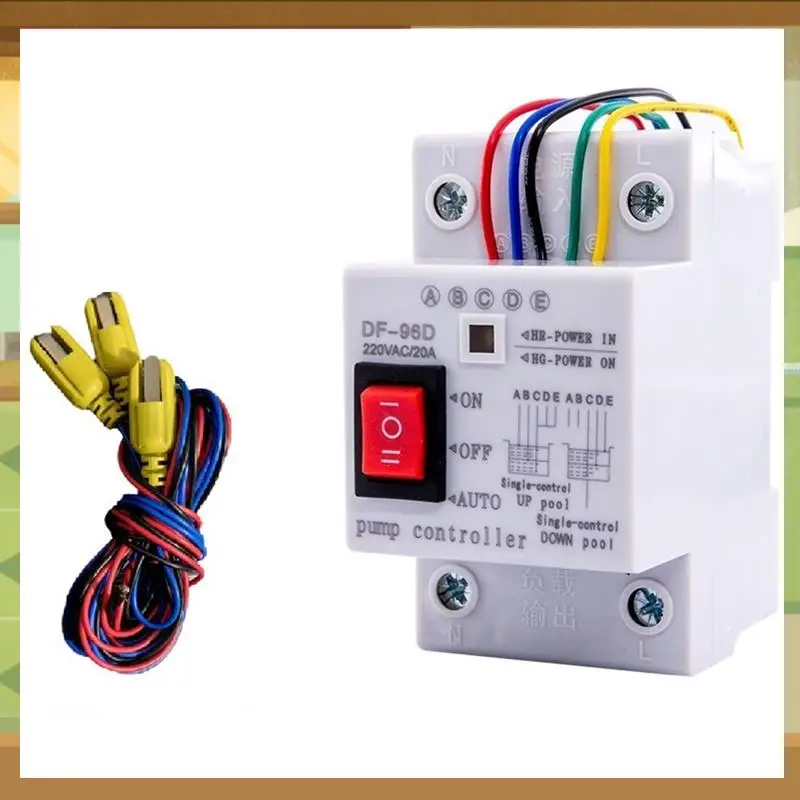 

New DF-96D Automatic Water Level Controller Switch 20A 220V Water Tank Liquid Level Detection Sensor Controller 2M Wires-BAAX