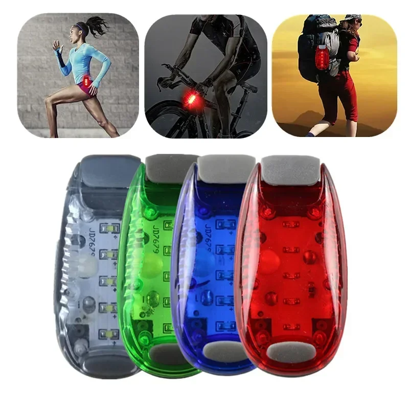 

Portable 3/5LED Clip On Bike Helmet Light Backpack Light Clip Lamp Outdoor Night Running Cycling Jogging Safety Warning Light