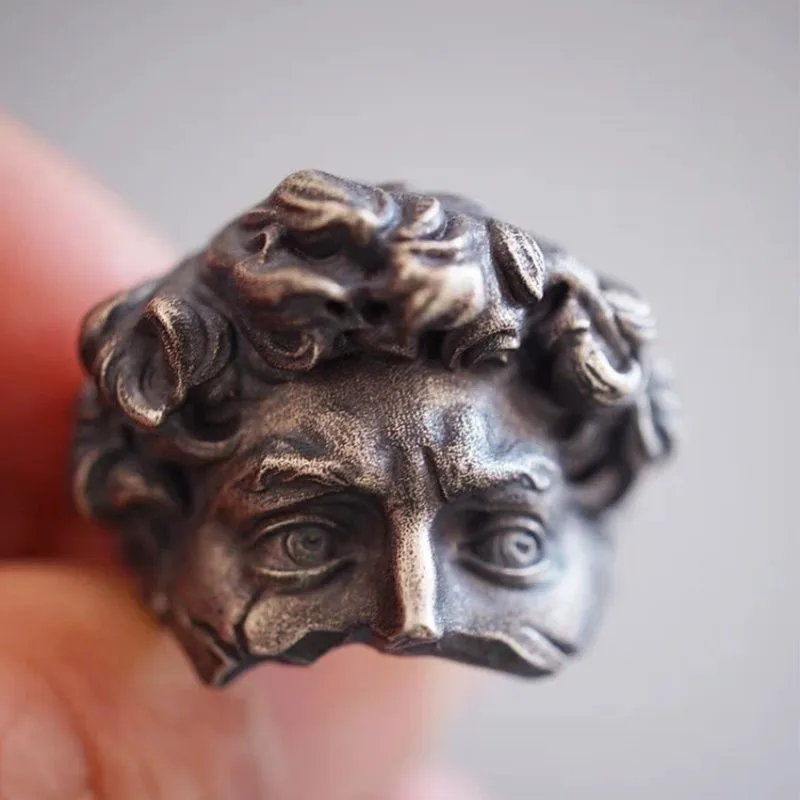 عصر النهضة ديفيد حلقة مفتوحة خمر الفن المتخصصة الاتجاه تنوعا عالية الشعور السبابة خاتم الرجال