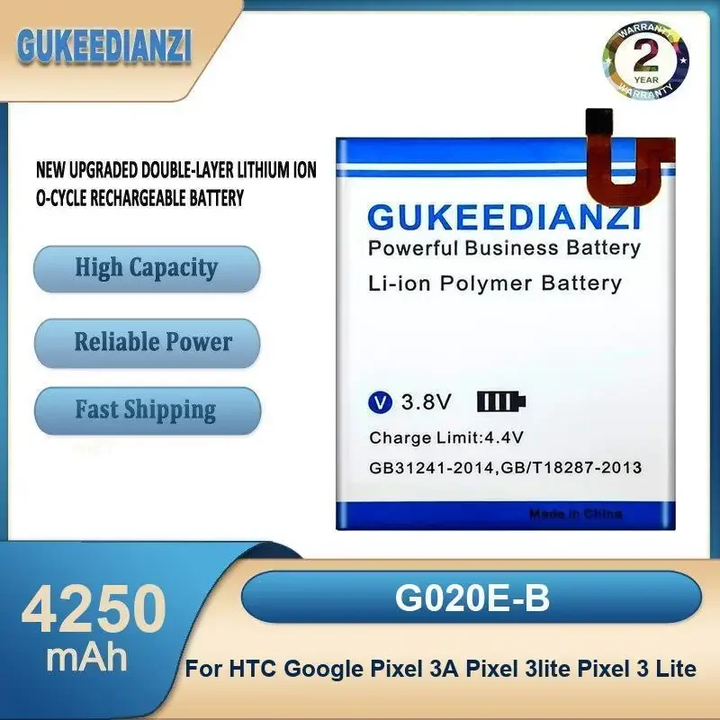 

G020E-B 4250mAh High Capacity Mobile Phone Battery For HTC Google Pixel 3A Pixel 3lite Pixel 3 Lite