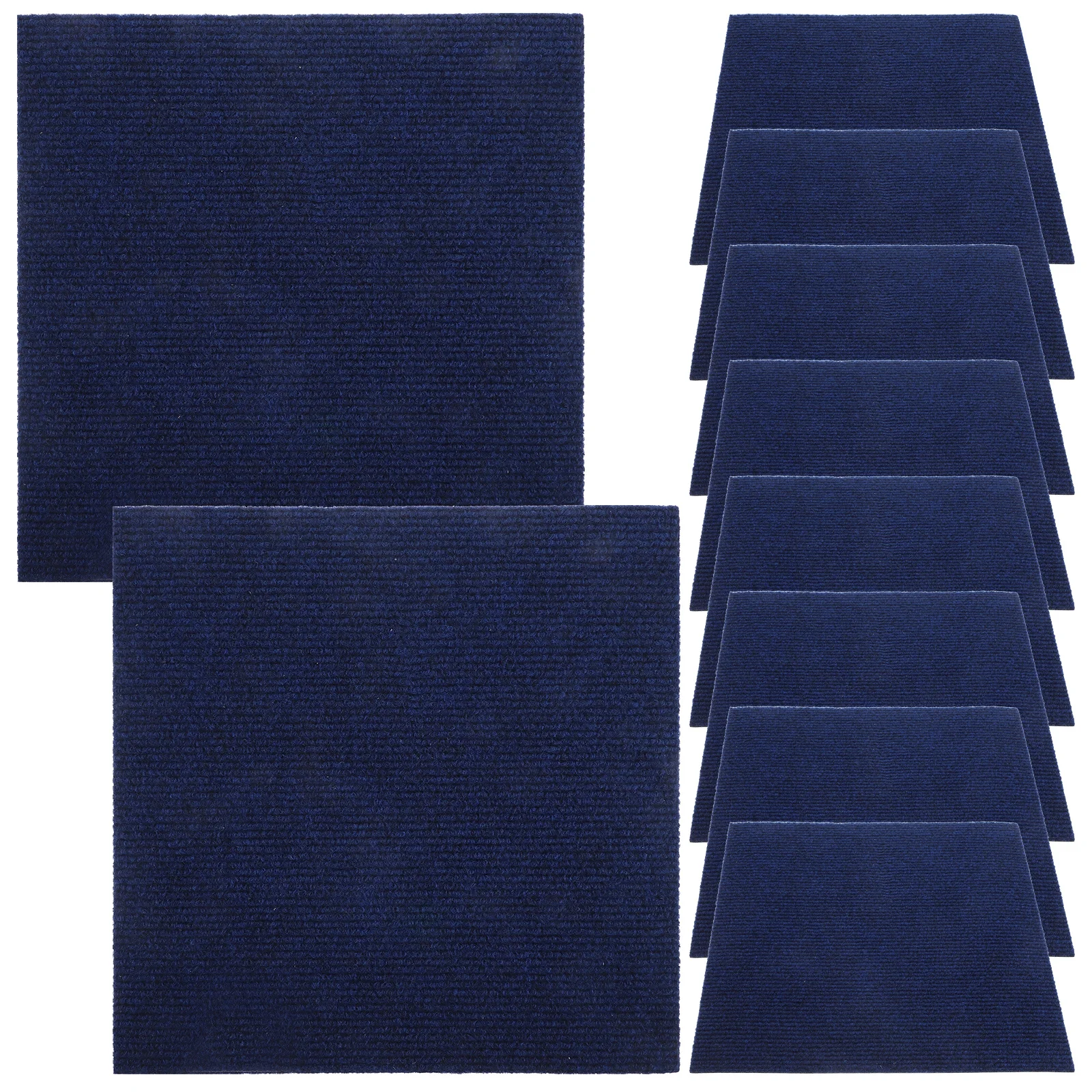 10pcs Anti-Slip Floor Tile Stickers Self Adhesive Carpet Tiles For Kitchen Bathroom Home Decor Peel Stick Flooring Removable