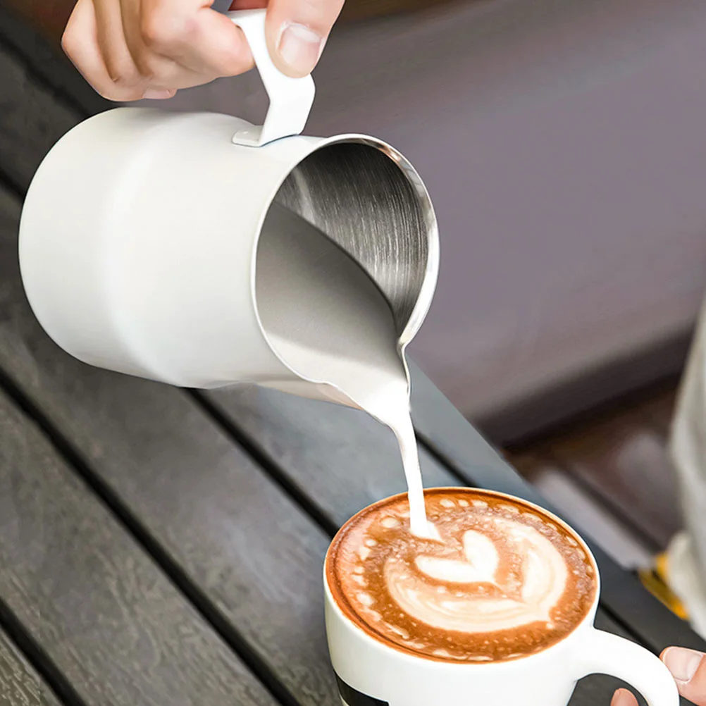 

Coffee Pitcher Stainless Steel Durable Milk Cup Simple Design for Kitchen Dining Hotel Restaurant Use Coffee Pitcher