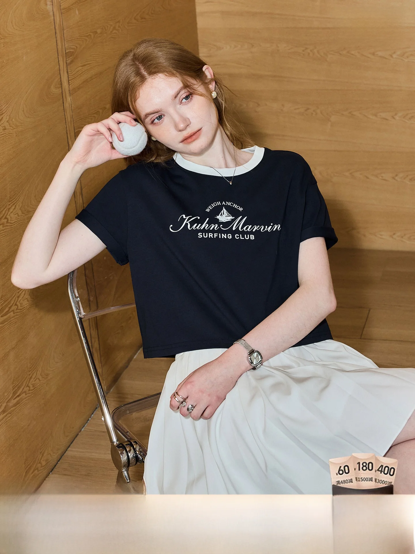 Sorona Cool Feeling Short Women's T-shirt Summer Streetwear Unique Beautiful Small Top KUHNMARVIN Comfortable Breathable Cott...