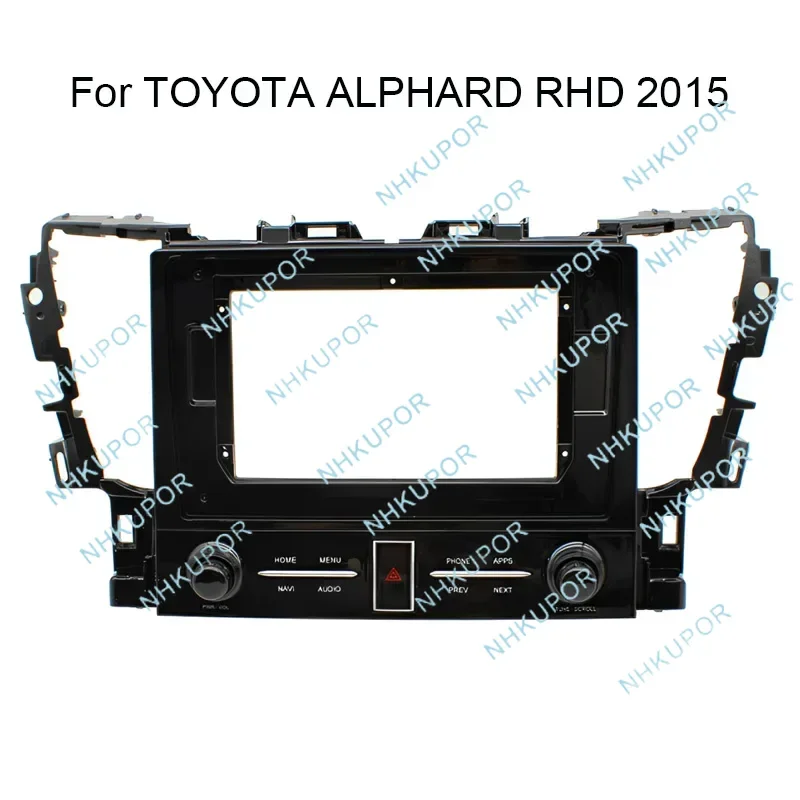 Auto Stereo Install Dash Panel Fascia Mount Bezel For TOYOTA Alphard 2015 Right Wheel Car Radio Frame Kit